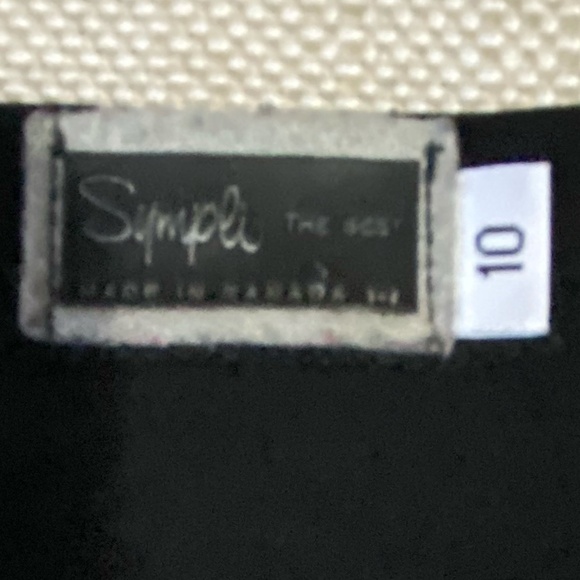 Sympli Black V-Neck Stretch Relaxed Fit Basic Long Sleeve Top- Sz- L - Picture 5 of 12